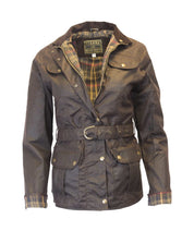 Gewachste Jacke Frauen - Braun