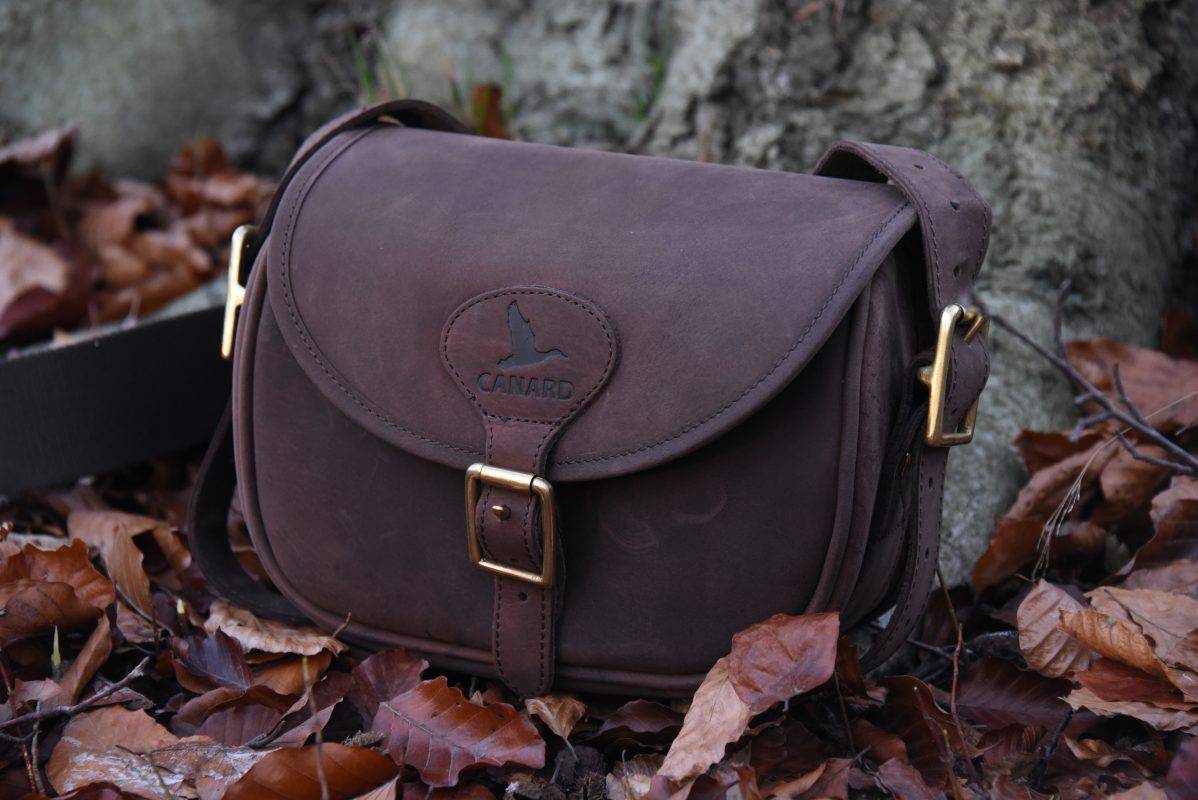Cartridge Case in Brown Soft Leather - Jaktstil.se
