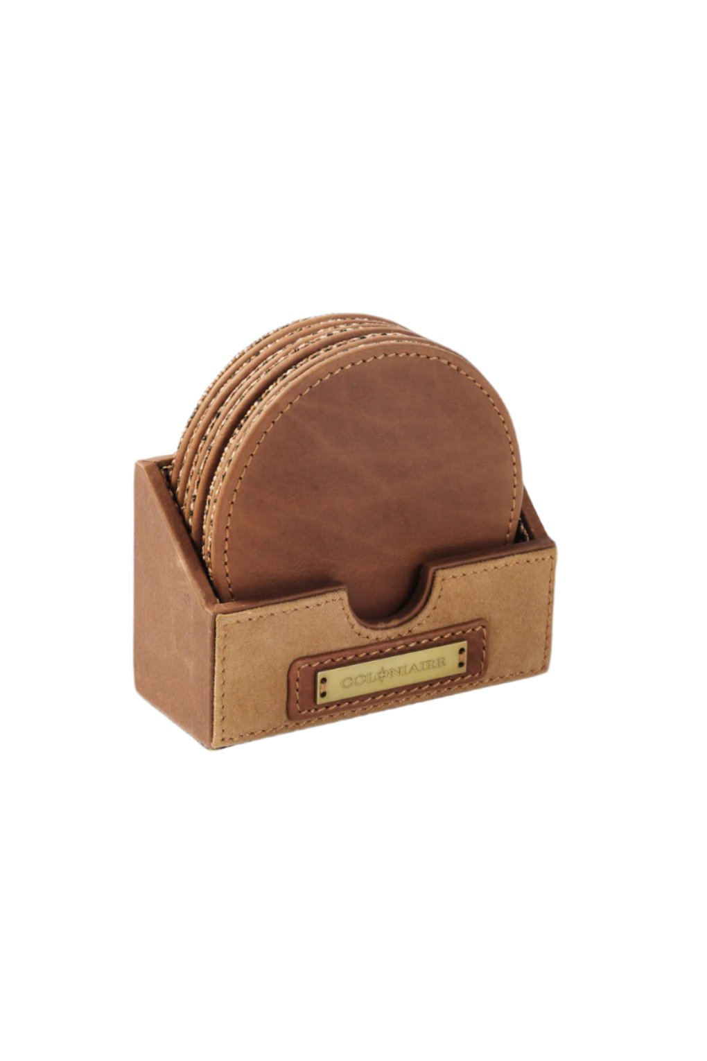 Coaster Set in Leather