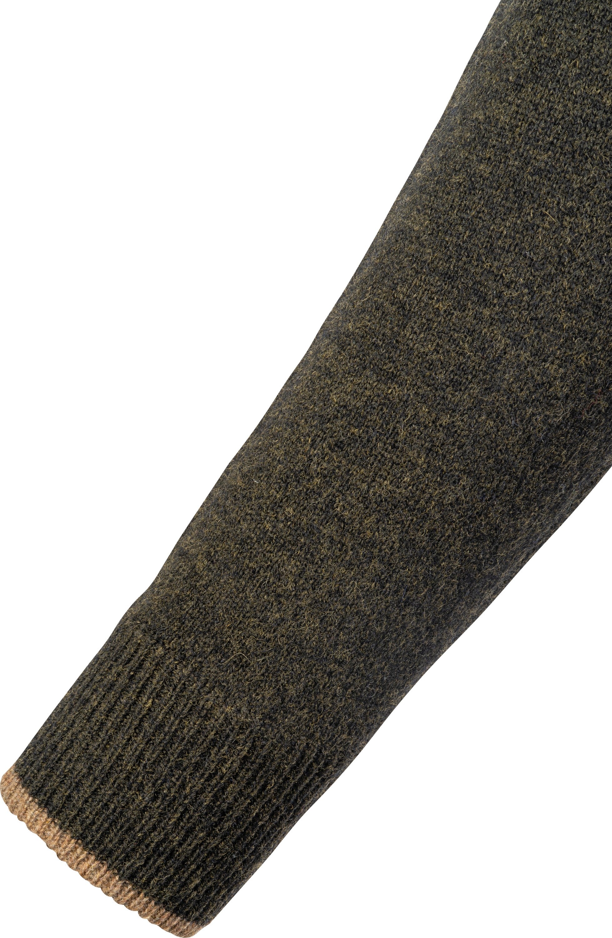 Half-Zip Sweater - Olive Green Lambswool Sweater