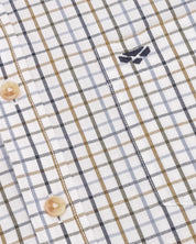 Inverness - Tattersall Shirt Navy/Brown/White
