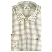 Inverness - Tattersall shirt Navy/Olive - Hoggs of Fife