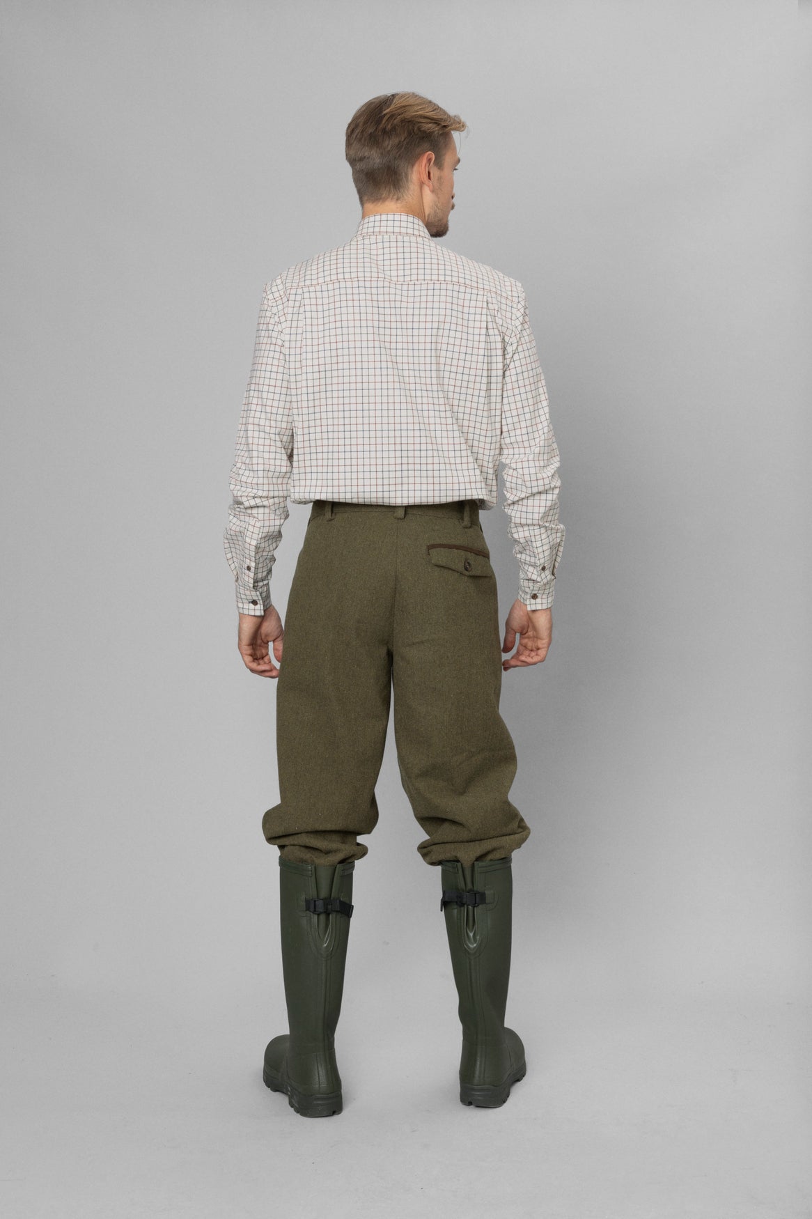 Oxford hunting shirt men grape leaf terracotta check