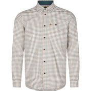 Oxford hunting shirt men grape leaf terracotta check