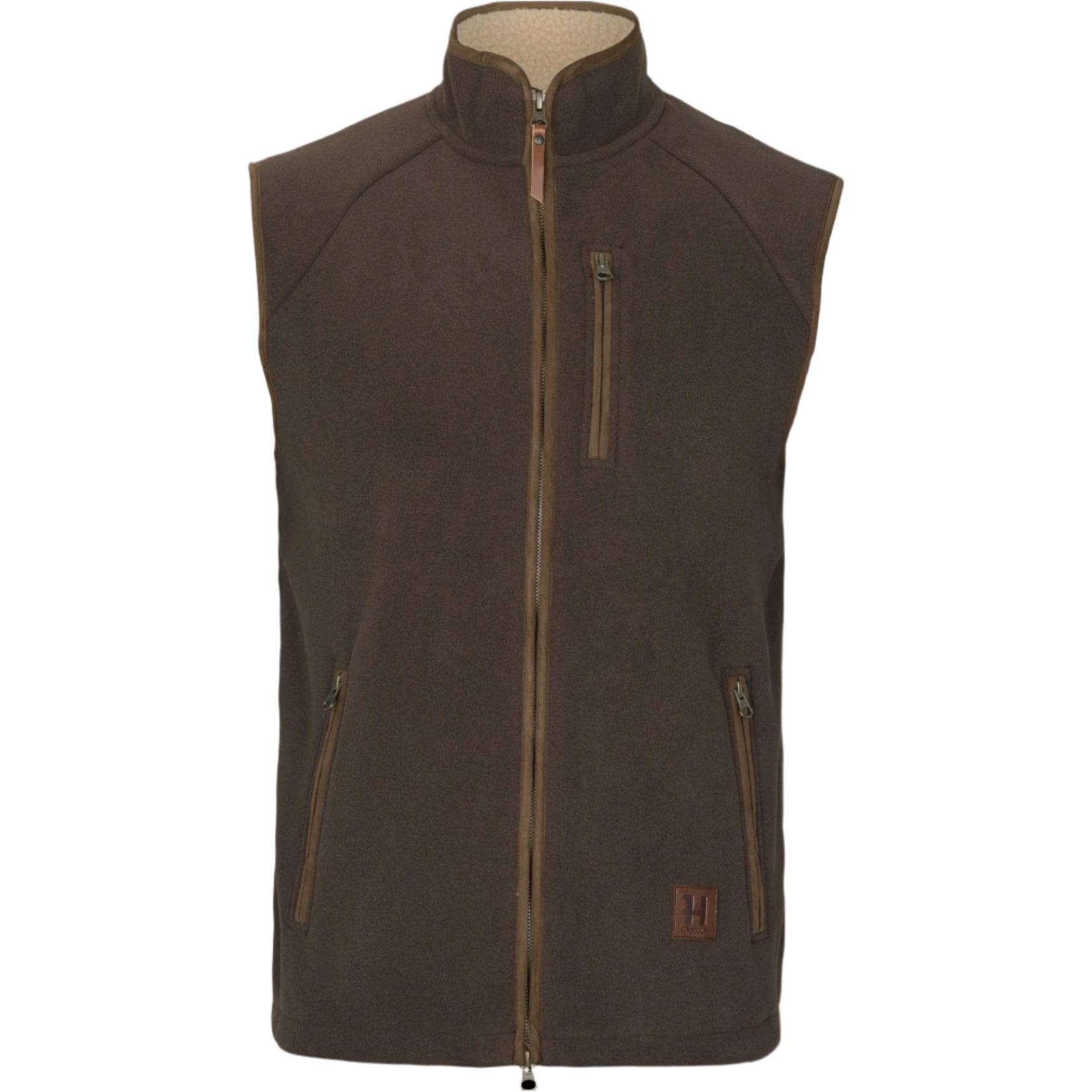 Sandhem Sherpa Fleeceväst - Demitasse Brown
