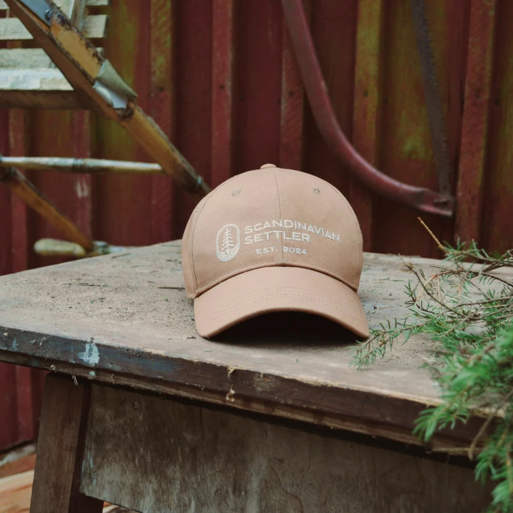 Scandinavian Settler- Bomullskeps - Brun