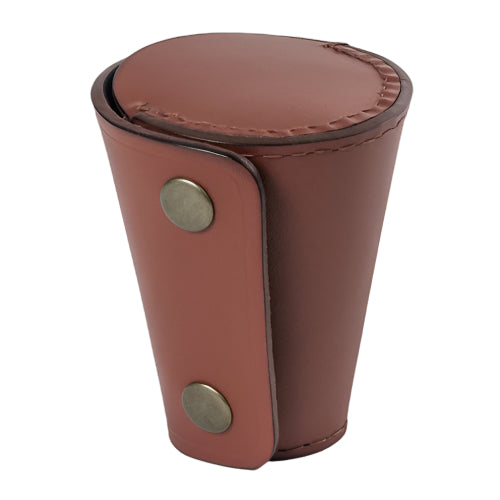 Steel Snap Cup & Leather Case
