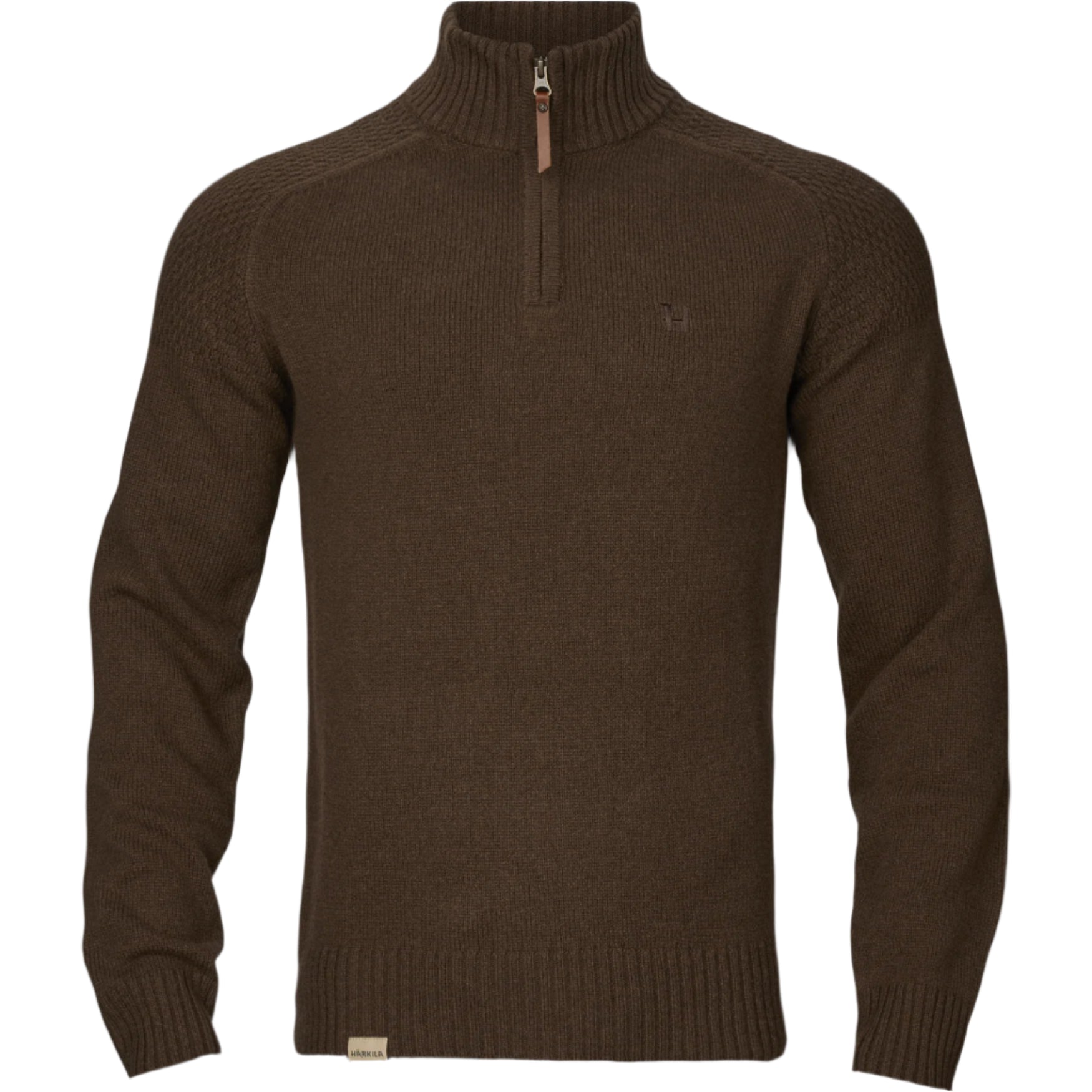 Vincent Merino Half-Zip - Demitasse Brown