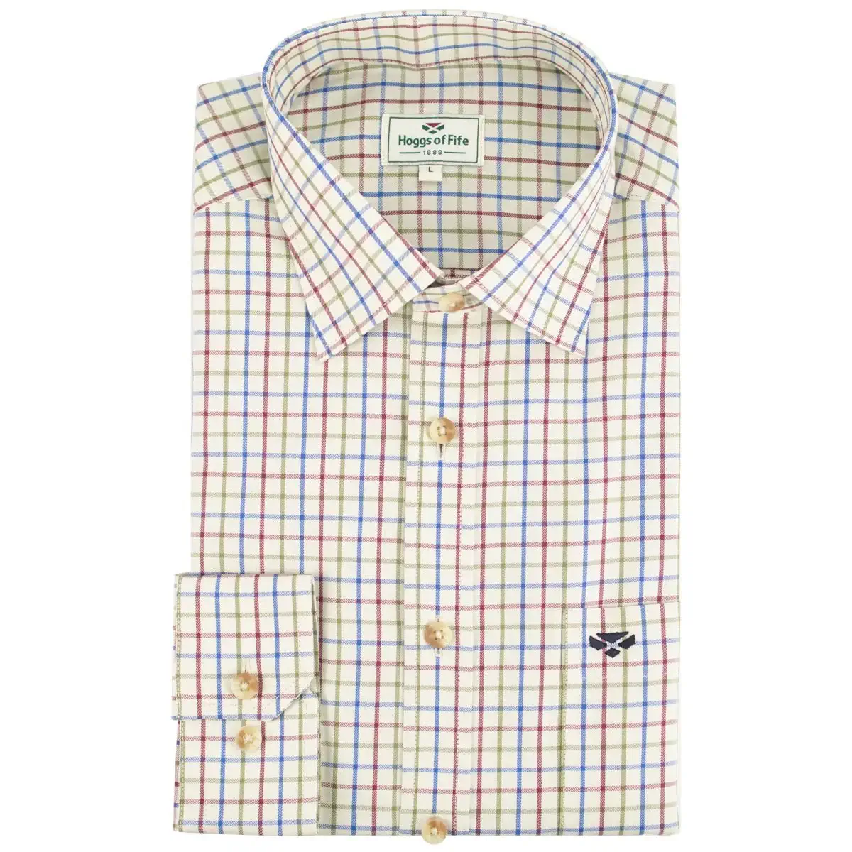 Inverness - Tattersall Shirt Burgundy/Blue/Green