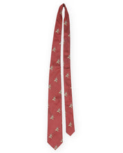 Hunting tie in silk - Motif of ducks