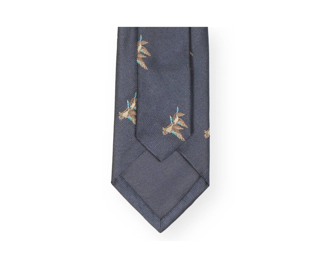 Hunting tie in silk - Motif of ducks