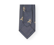 Hunting tie in silk - Motif of ducks