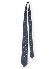 Hunting tie in silk - Dog motif