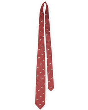 Hunting tie in silk - Dog motif
