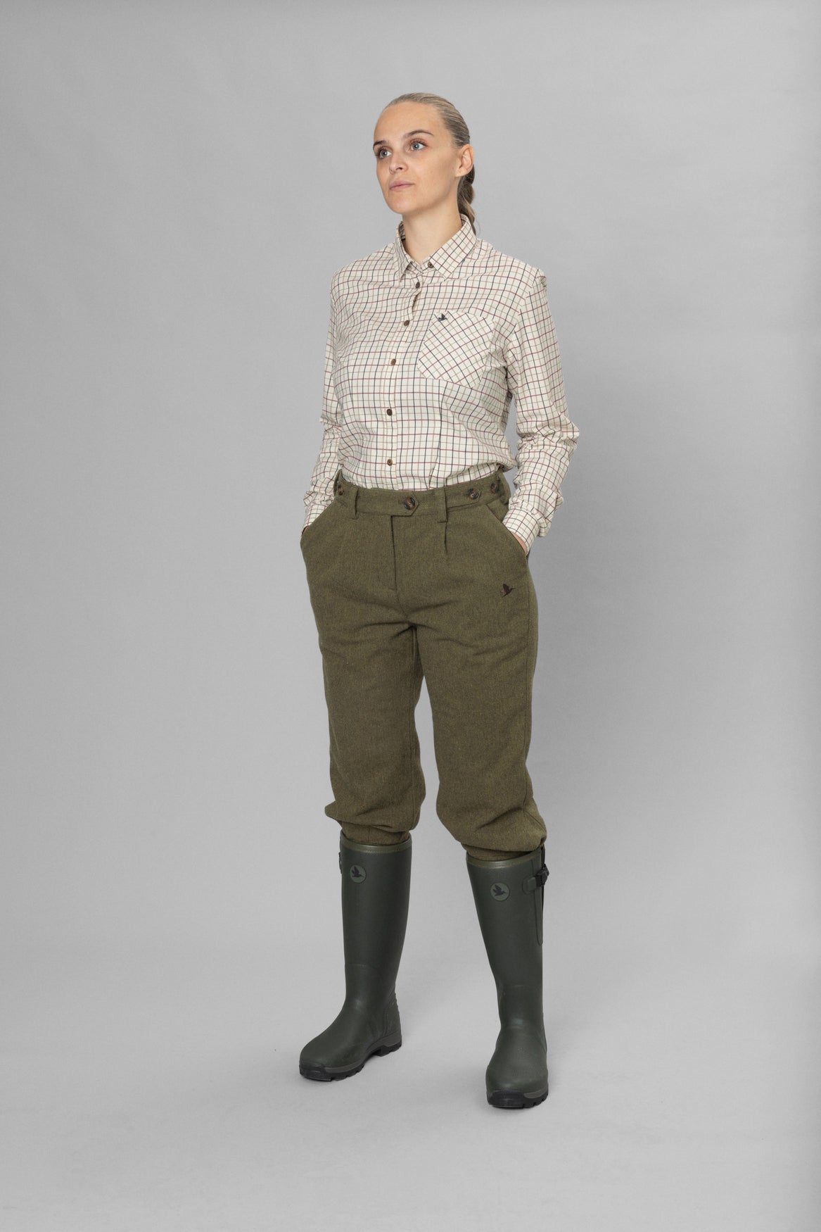 Kerry - Checked Hunting Shirt Women