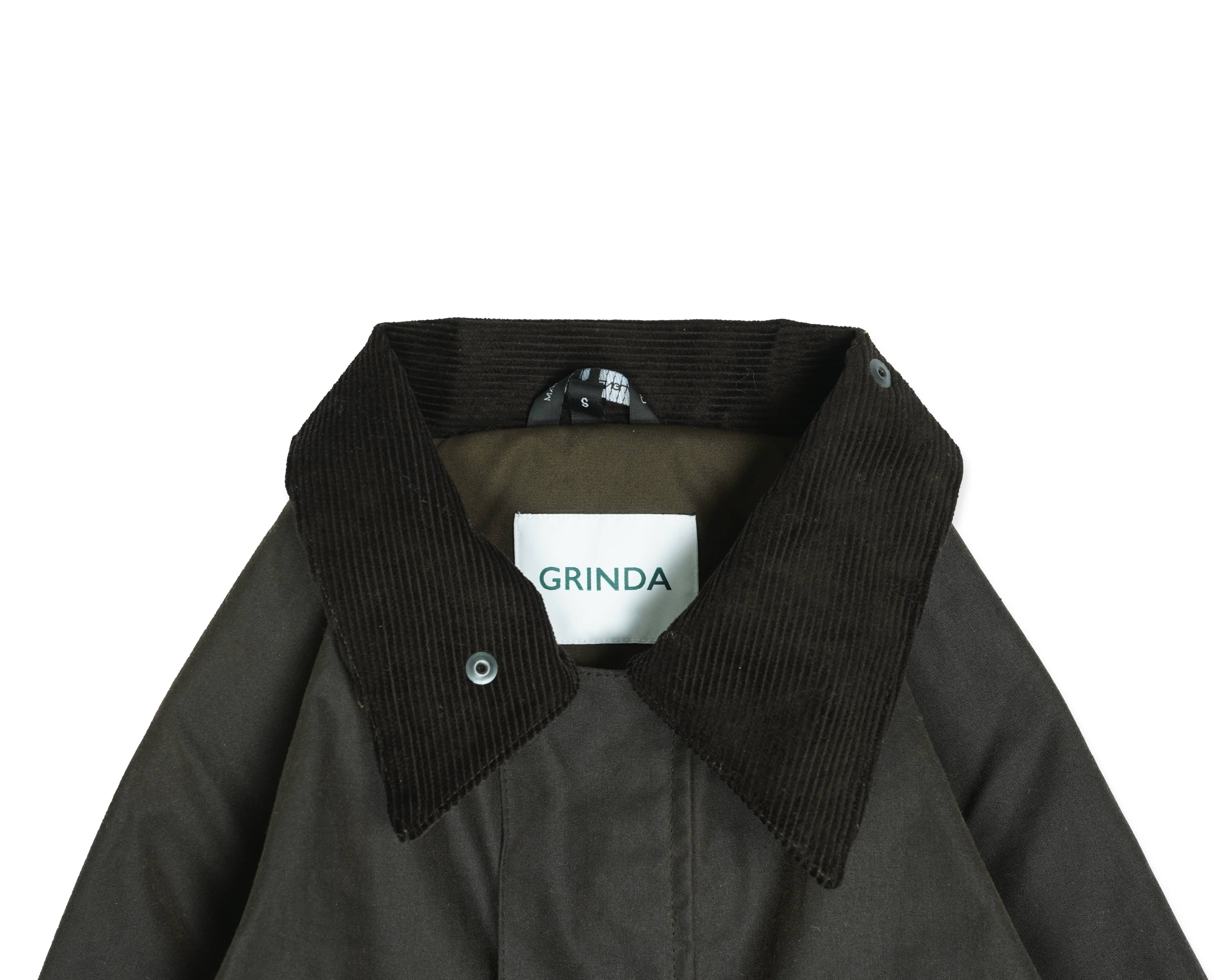Brown Waxed Jacket Men - Grinda