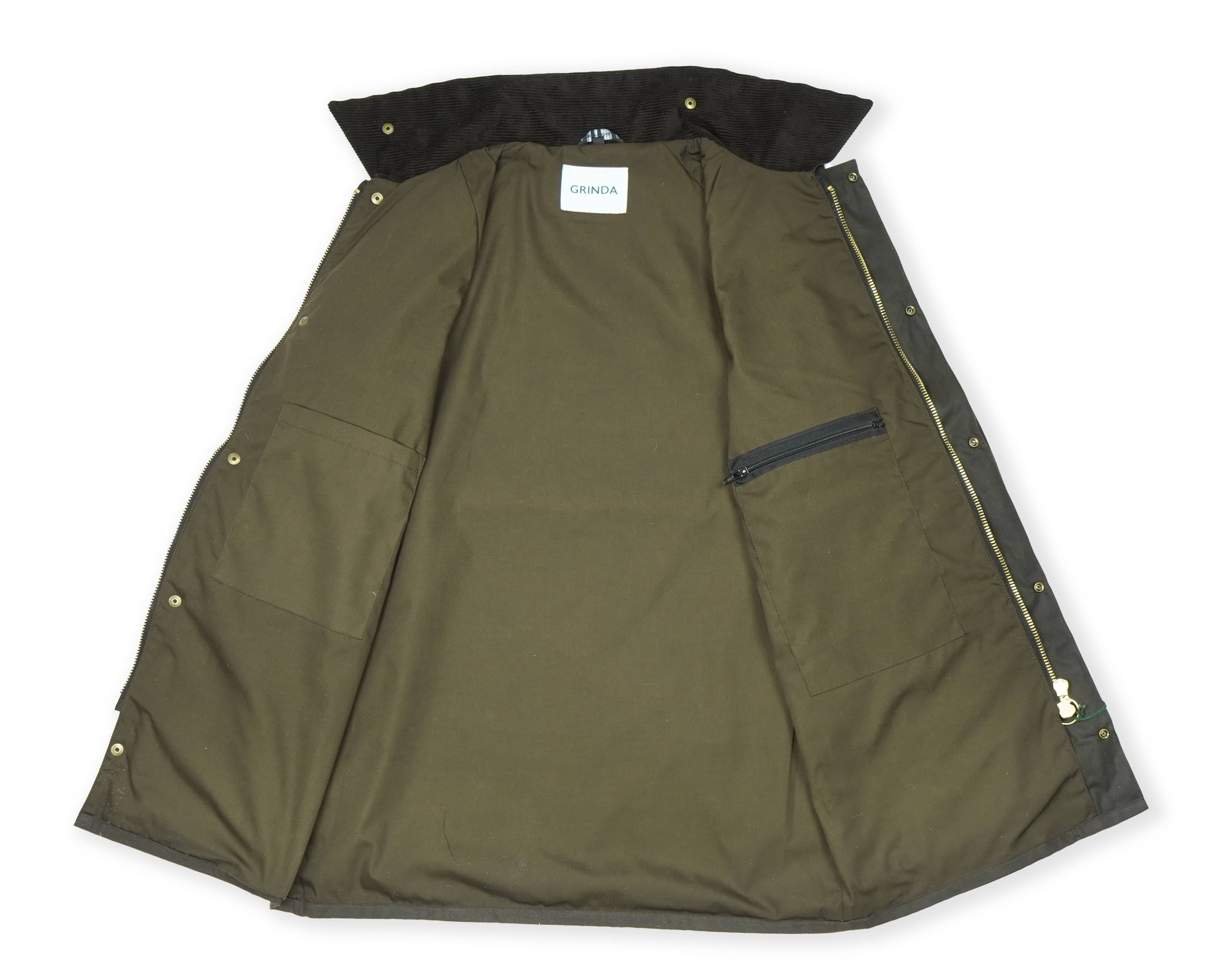 Brown Waxed Jacket Men - Grinda
