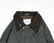Waxed Jacket Men Green - Grinda