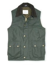 Waxed Vest Green - Grinda