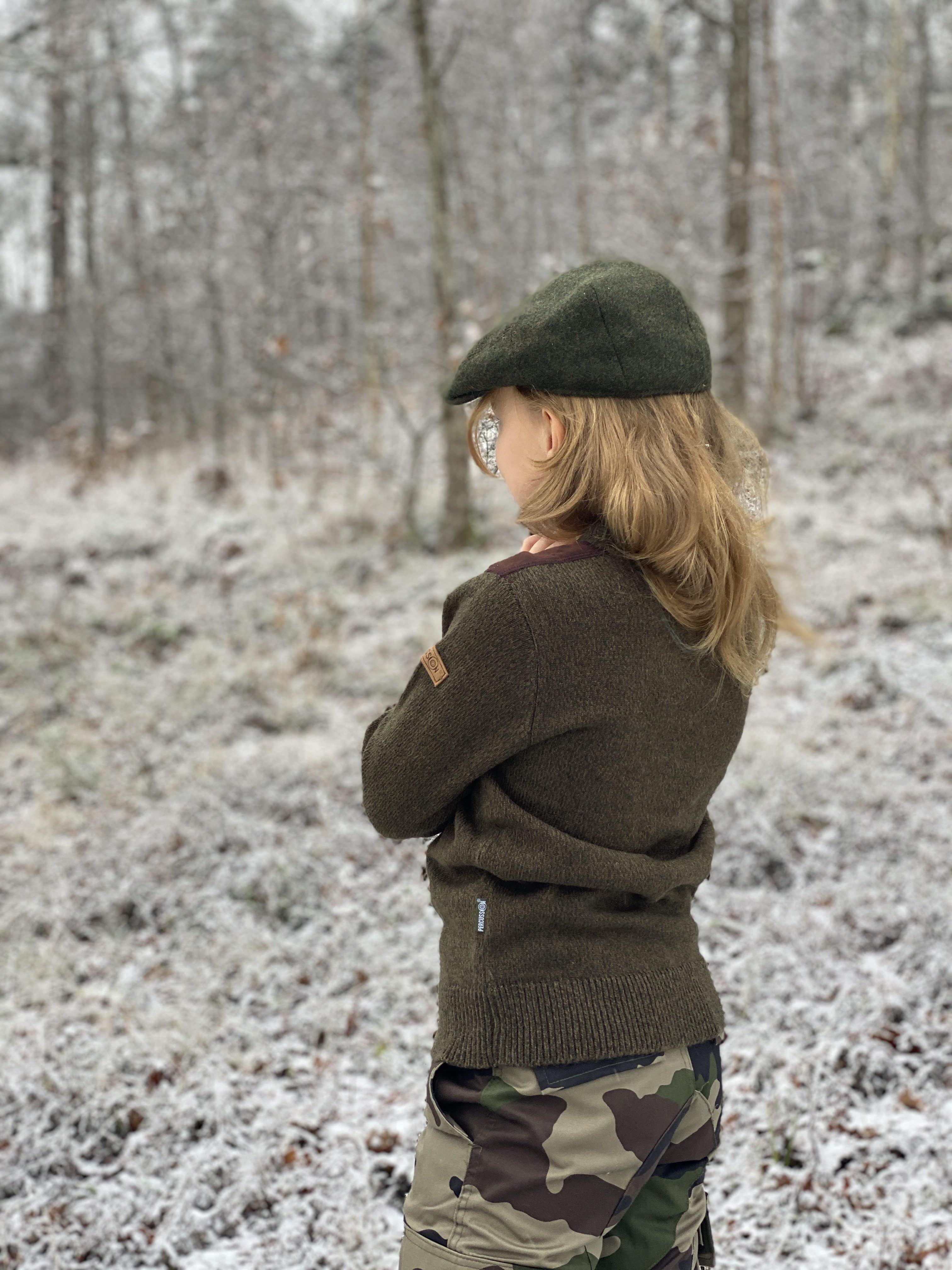 Grön Rundhalsad Jakttröja - Percussion - Jaktstil.se