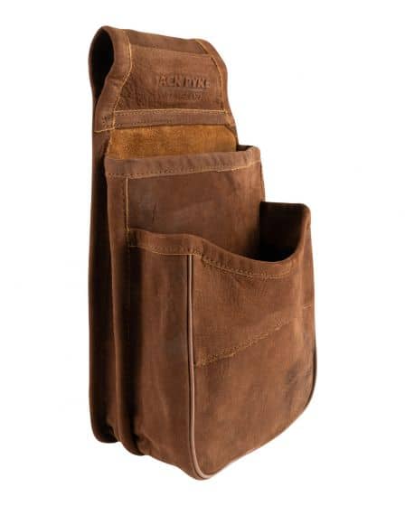 Nubuck Cartridge Case - Brown Leather