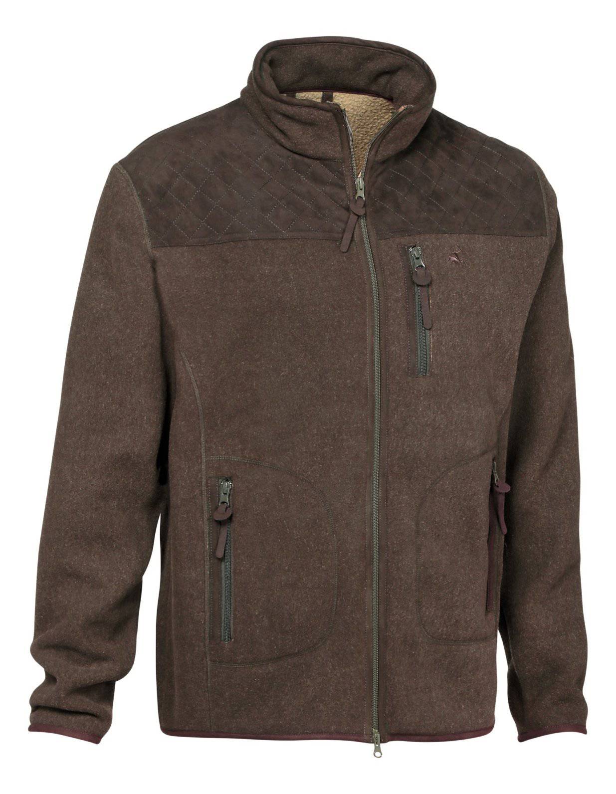 Brown Fleece Jacket - Presly - Verney Carron