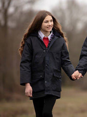 Waxed Jacket Kids - Navy