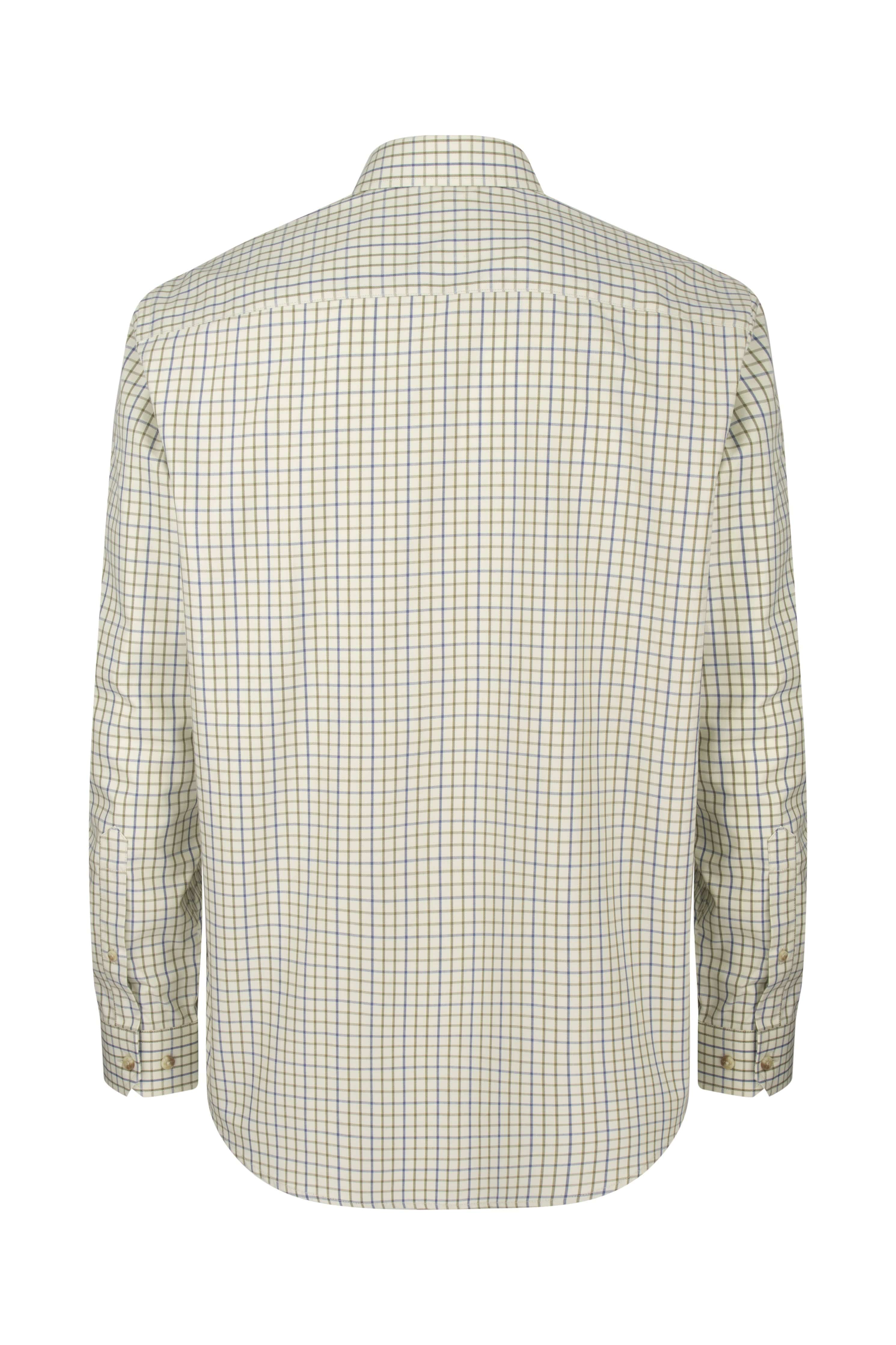 Inverness - Tattersall shirt Navy/Olive - Hoggs of Fife