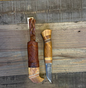 Handgjord Kniv - Laminerat Rostfritt Stål 18 cm