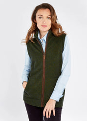 Dubarry Sheedy Bodywarmer Olive - Stickad Väst
