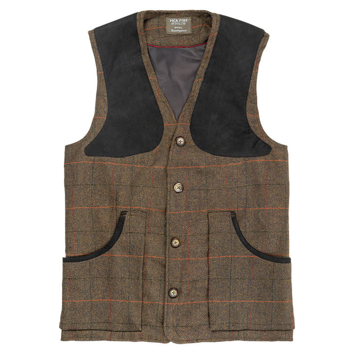 Jack Pyke Shooting Vest - Brown Tweed 
