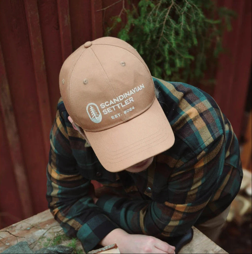 Scandinavian Settler- Bomullskeps - Brun