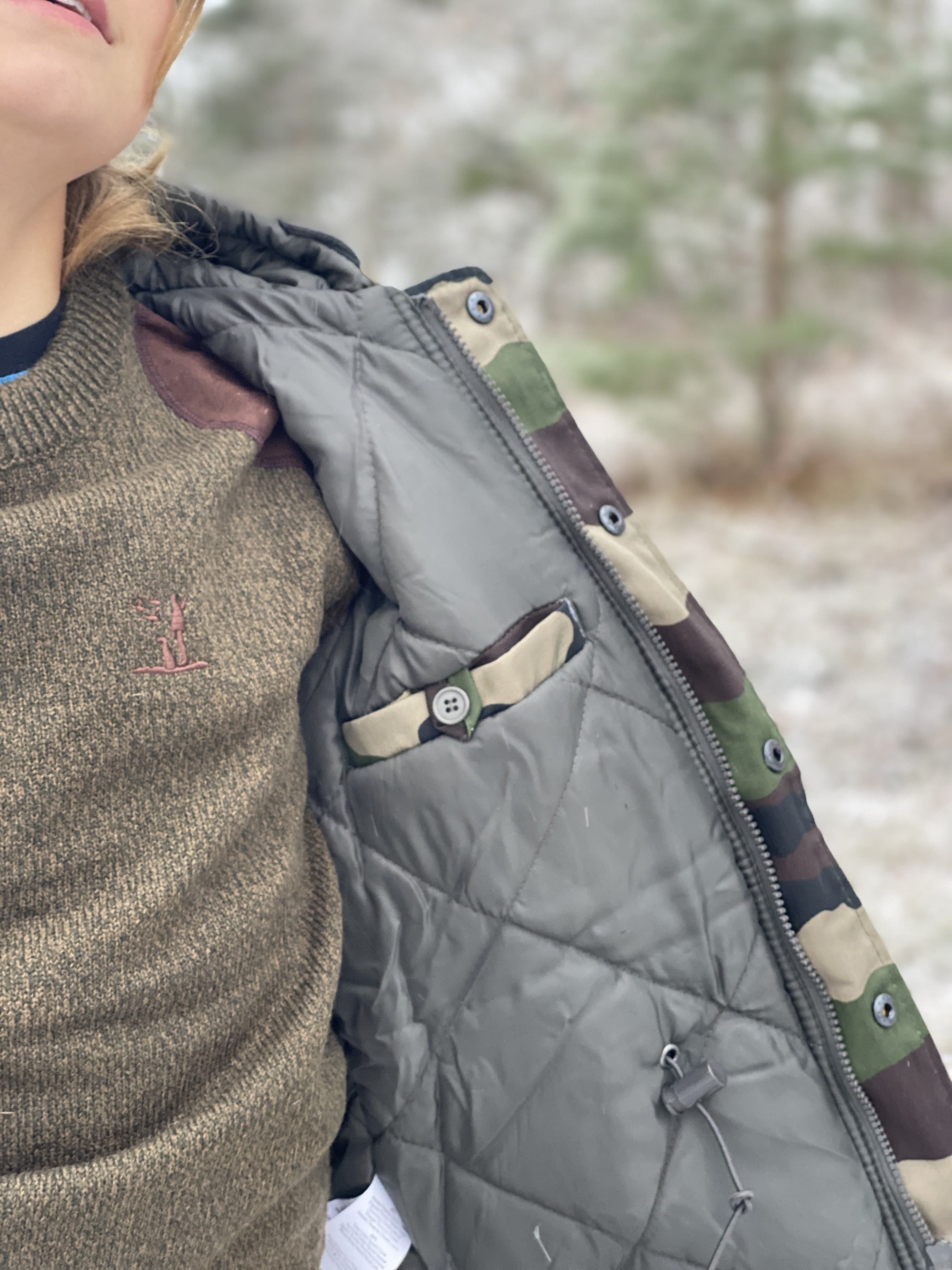 Grön Rundhalsad Jakttröja - Percussion - Jaktstil.se