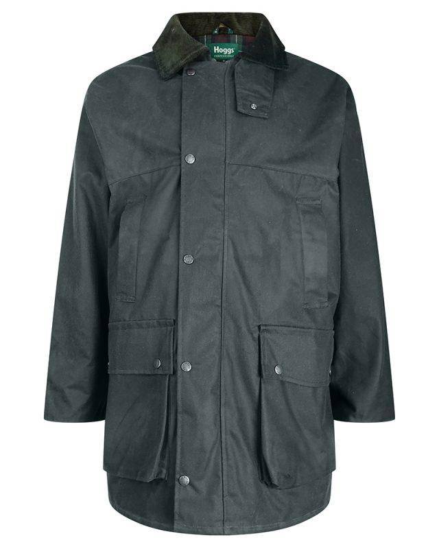 Woodsman Oilskirt - Tummanvihreä vahattu takki - Jaktstil.se