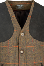 Jack Pyke Shooting Vest - Brown Tweed 