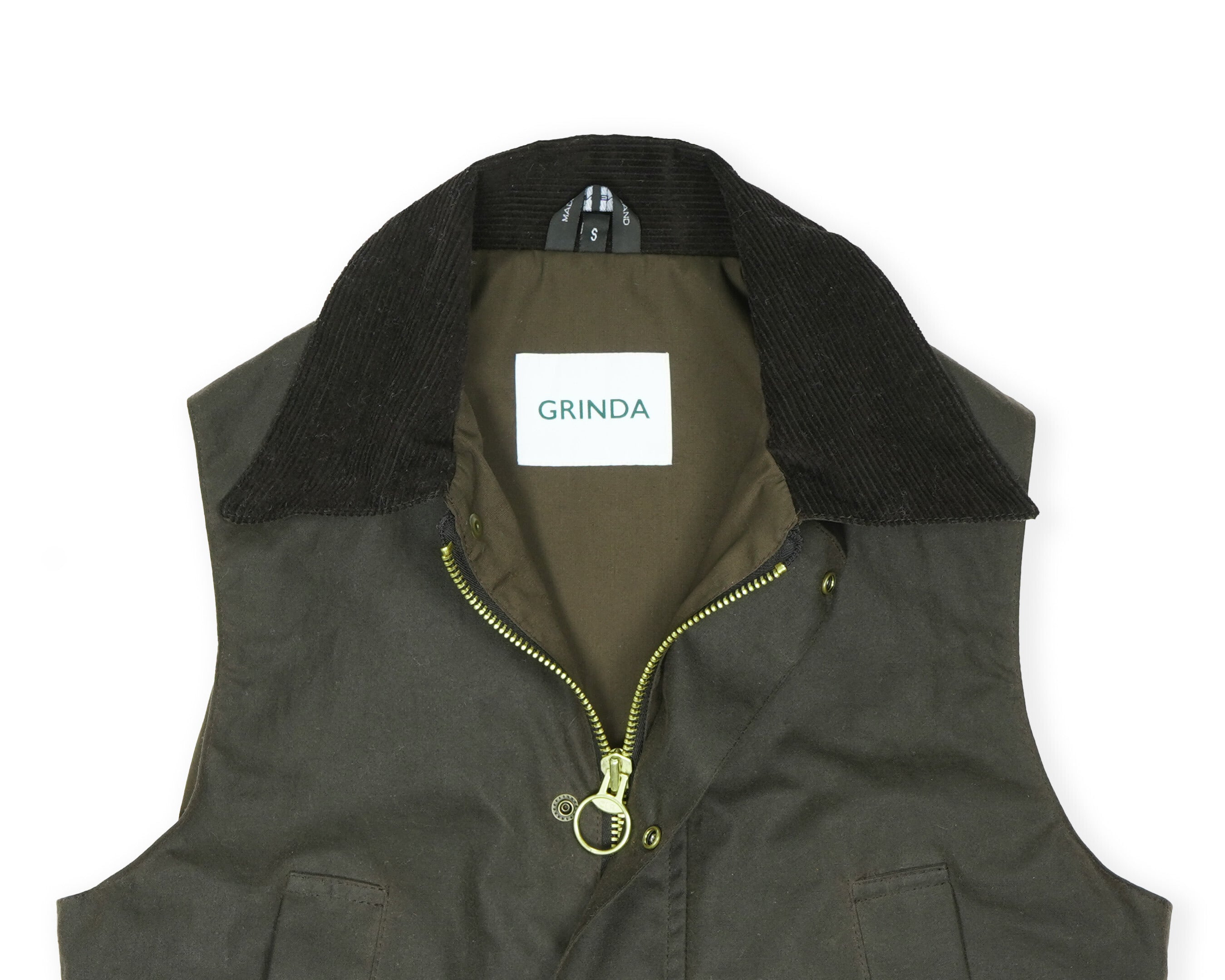 Vokset vest brun - Grinda