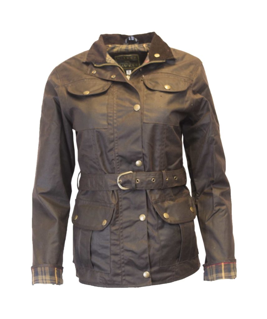 Vokset jakke dame - Brun