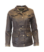 Vokset jakke dame - Brun